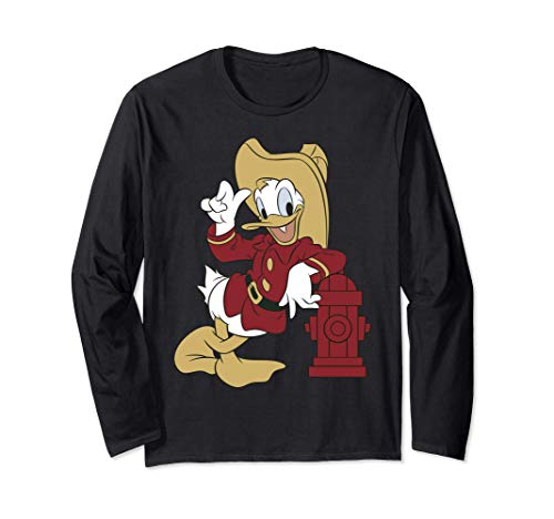 Disney Donald Duck Firefighter Outfit Manga Larga