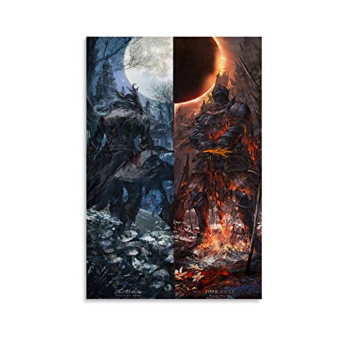 DRAGON VINES Sangrienta Dark Souls 3 Demon Soul Dark Souls Artorias - Lienzo decorativo (20 x 30 cm)