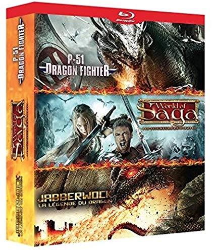 Dragons : P-51 Dragon Fighter + Jabberwock - La légende du Dragon + World of Saga - Les Seigneurs de l'Ombre [Francia] [Blu-ray]