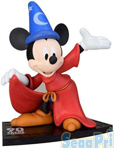 Figura Estatua Mickey Mouse Fantasia 23 cm Sega Super Premium SPM Japón Disney Aniversario de Mickey Mouse 90 años Escoba mágica