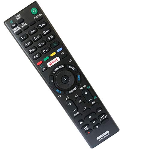FYCJI Nuevo de Repuesto Mando a Distancia Sony Bravia RMT-TX100D- No Se Requiere Configuración, para Mando TV Sony Universal para Sony Mando a Distancia LCD/LED TV (Botón Netflix)