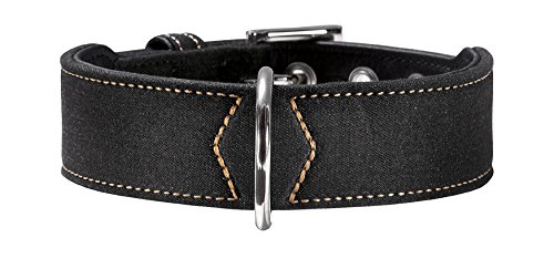 HUNTER Collar de níquel, 35-39.5 cm, Vaqueros Negro/Nappa Negro