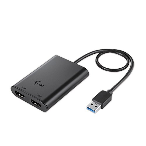 i-tec USB 3.0/USB-C a Dual HDMI Video Adaptador 2X HDMI 4K 60Hz para Windows Mac OS Android Ubuntu Thunderbolt 3 Compatible