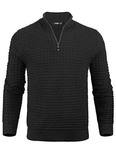 iClosam Jersey De Punto SuéTer para Hombre CláSico Modern Calentito Sudaderas Casuales Hombres Outdoor