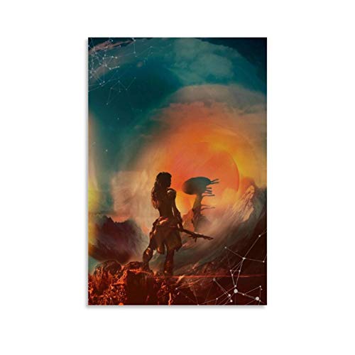 jiaohua Póster de Horizon Zero Dawn Art y arte de pared, impresión moderna, para decoración de dormitorio familiar, 30 x 45 cm