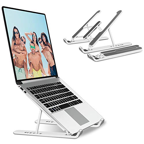 JPARR Soporte Portátil Plegable, Soporte para Computadora Netbooks de Ventilado, Soporte para Laptop Adjustable de Múltiples Ángulos,para Laptops/Teléfonos Móviles/Tabletas/Kindles/Nintendo