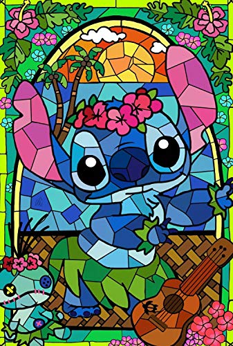 Kit de pintura de diamantes de imitación de superhéroe kriptoniano para adultos, en 5D para manualidades, juego de regalo con piedras de cristal de diamantes de imitación, 30x40 cm Lilo & Stitch