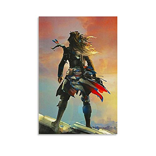 KONGTIAO Póster abstracto Horizon Zero Dawn de 60 x 90 cm