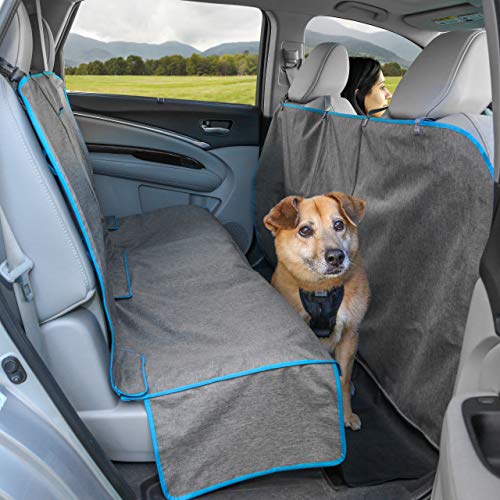 Kurgo Coast To Coast - Funda para Asiento de Coche para Mascotas, Resistente al Agua, Coches, Camiones, SUV, Color Gris Jaspeado