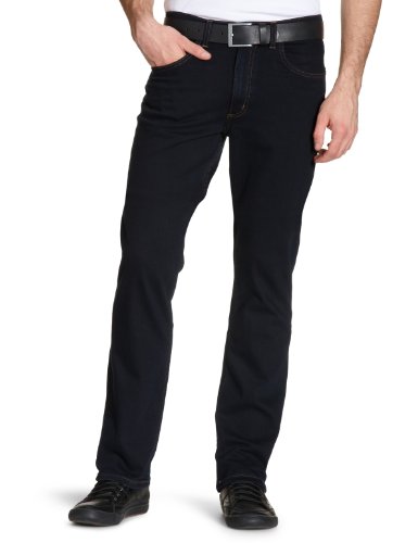 Lee Brooklyn Straight, Vaqueros para Hombre, Azul (Blue Black), W42/L34