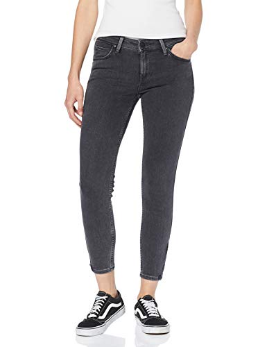 Lee Scarlett Cropped Vaqueros Skinny, Gris (Concrete Grey Cm), 33W / 33L para Mujer