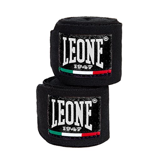 LEONE 1947 AB705 - Vendas de Boxeo, Color Negro, tamaño 2,5m