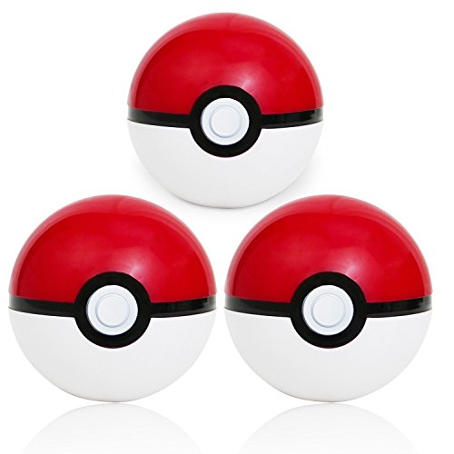 Lsxszz8 3pcs Ball Pokemon Master Great Ultra GS Pokeballs + 48pcs Action Figures Cosplay Pop-up Ball Kid Toys Plastic Super Anime Pikachu Pokeball Figure Variable Bouncing Child