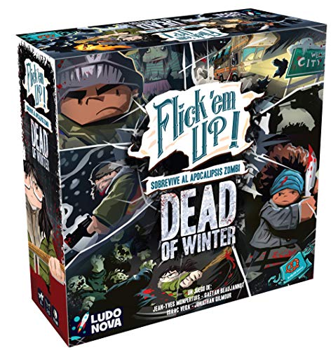 Ludonova-Flick'em Up Dead of Winter Juego de mesa para 2-4 jugadores, 14+ (LDNV140001) , color/modelo surtido