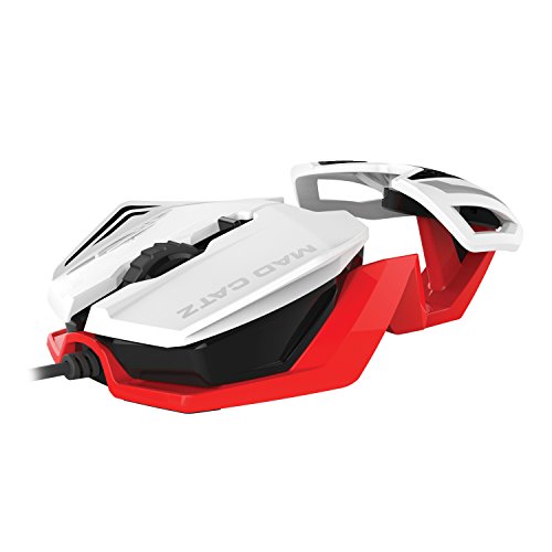 Madcatz - R.A.T. 1 Ratón, Color Blanco y Rojo (PC)