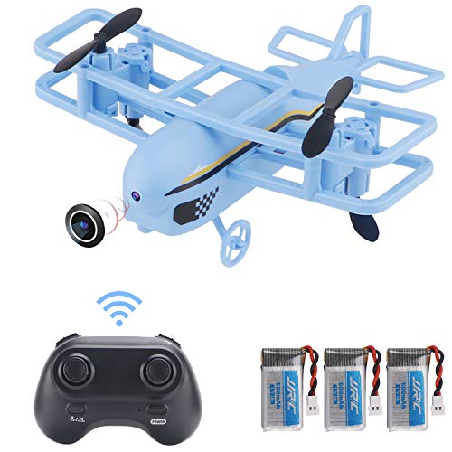 Makerstack JJRC H95 Mini Drone 2.4Ghz RC Quadcopter con retención de altitud, Modo sin Cabeza, Toma / Aterrizaje / Retorno de una tecla, Giro de 360 °, Modo de 2 velocidades (batería de 3 Piezas) by