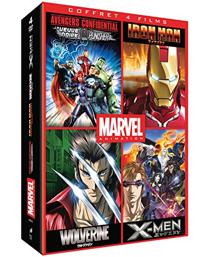 Marvel Animés - Coffret : Iron Man + Wolverine + X-Men + Avengers Confidential [Francia] [DVD]