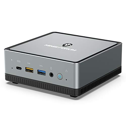 Mini PC AMD Ryzen 5 Pro 2500U | 16 GB RAM 512 GB M.2 SSD | Radeon Vega 8 Graphics | Windows 10 Pro | Intel WIFI6 AX200 BT 5.1 | 4K HDMI 2.0 Display USB-C | 2X RJ45 | 4X USB 3.1| Pequeño Formato