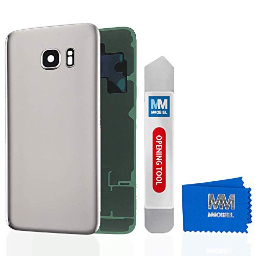 MMOBIEL Tapa Bateria/Carcasa Trasera con Lente de Cámara Compatible con Samsung S7 Edge G935 5.1 Pulg. (Plata)