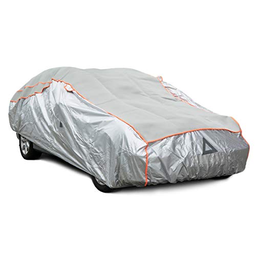 Navaris Funda para Coche en Exterior - Cubierta Universal Impermeable - Protección contra el Granizo Lluvia y Hielo - Tamaño L 480 x 178 x 119CM