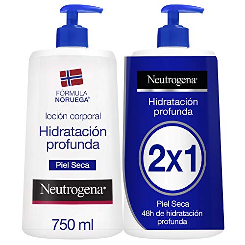 Neutrogena Loción Corporal Hidratación Profunda, Piel Seca, 2x750ml