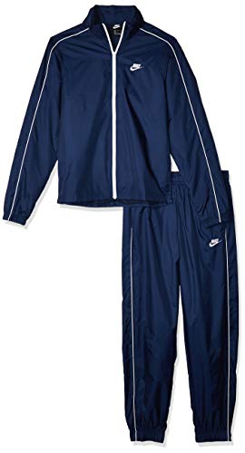 NIKE M NSW CE TRK Suit Wvn Basic Chándal, Hombre, Midnight Navy/White/White