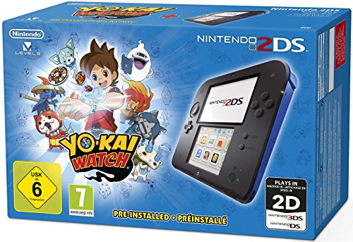 Nintendo 2DS - Konsole (Blau) Inkl. Yo-Kai Watch (Vorinstalliert) [Importación Alemana]