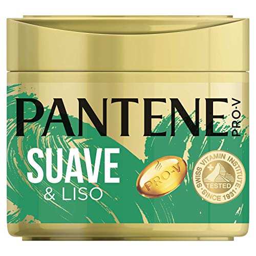 Pantene Pro-V Suave & Liso Mascarilla capilar de queratina para pelo apagado y encrespado, 300 ml