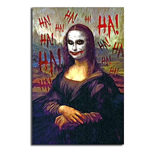 Payaso Pop Art Pintura HD Carteles de Lienzo de Pared e imágenes Impresas en Lienzo para la decoración de la Pared del hogar de la Sala de Estar-Sin marco40X60cm