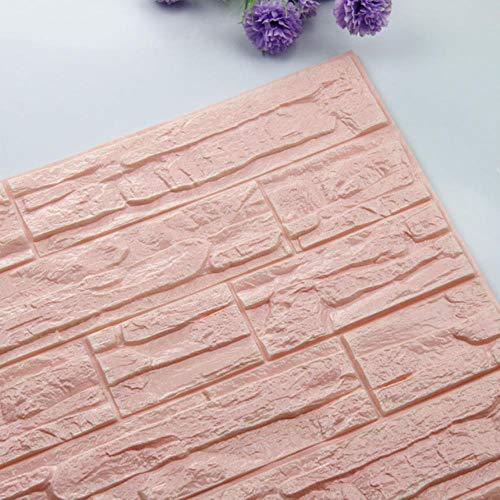 Pegatinas autoadhesivas 3D de ladrillo para pared de piedra, decoración de sala de estar, paneles de espuma impermeables para cubrir el papel pintado para el hogar y la televisión de fondo para niños