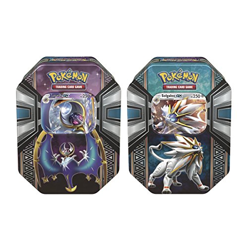 Pokémon- Solgaleo Lunala-GX Caja metálica Spring 2017, model surtido (POB30ES)