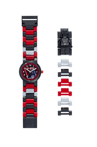 Reloj infantil con Figurita de Darth Vader de La Guerra de las Galaxias 8020417| Negro/rojo plastico | 19 cm de Altura Chico Chica | Oficial