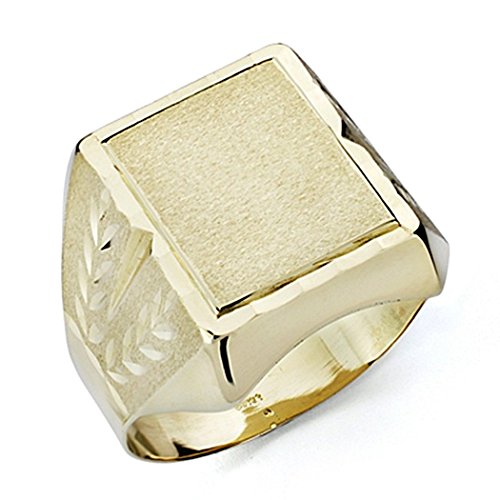 Sello oro 18k caballero tallado hueco [7536GR] - Personalizable - GRABACIÓN INCLUIDA EN EL PRECIO