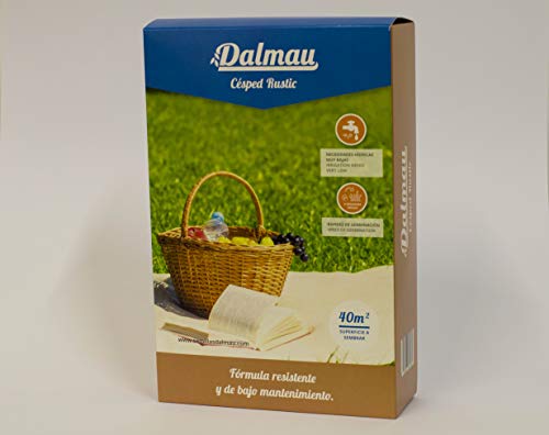 SEMILLAS DALMAU Semillas de Césped Resistentes, Mezcla Rústic, Semillas para Jardines Públicos y Privados, Bajo Mantenimiento y Bajo Consumo de Agua, 1kg