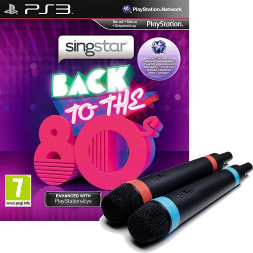 Singstar PS-3 Back to the 80's AT Bdl. inkl. wireless Singstar Mics [Importación alemana]