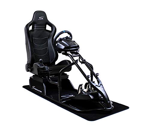 Speedmaster Pro Negro - Óptica de fibra de carbono Negro - Asiento de carreras - PS4 XBOX - Simracing