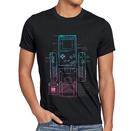 style3 8-bit Game Camiseta para Hombre T-Shirt Retro Boy Classic Gamer, Talla:M