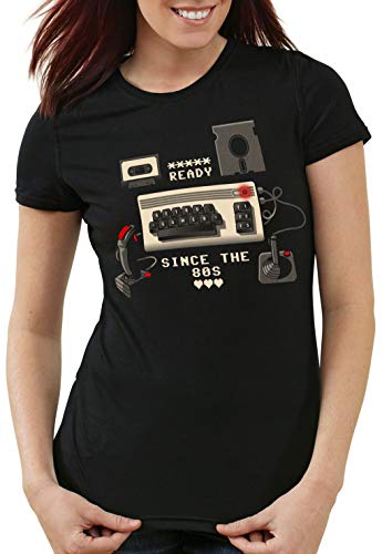 style3 C64 Love Camiseta para Mujer T-Shirt computadora clásica, Talla:M