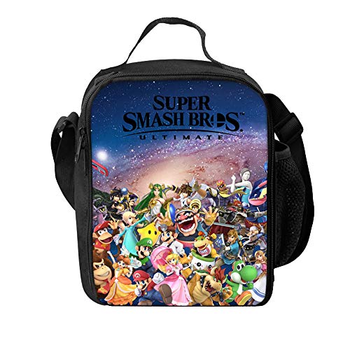 Super Smash Bros Mochila Casual Impresión Bolso al Aire Libre del Bolso del Hombro del Bolso del Animado de Dibujos Animados Populares modelada de Crossbody Bolsa para Mujeres y Hombres