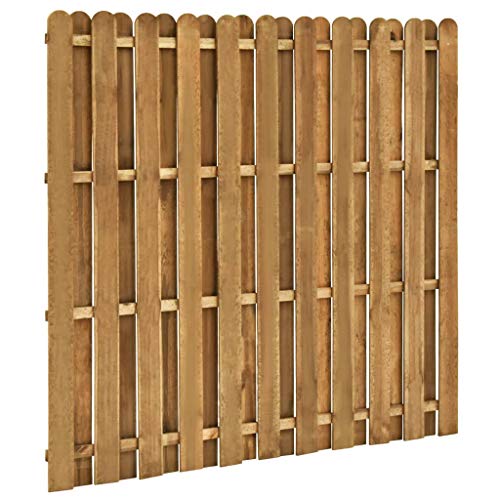 Tidyard Panel de Valla de jardín Madera de Pino FSC 180x170 cm