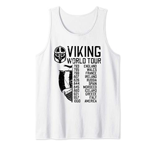 Tour Mundial Vikingo | Regalo de mitología nórdica Camiseta sin Mangas