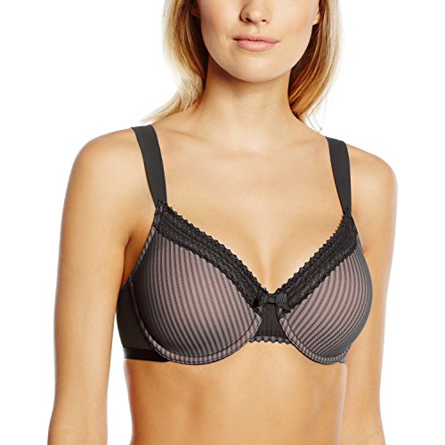 Triumph Beauty-full Idol W01, Sujetador Reductor para Mujer, 90G EU, Negro (Black 04)