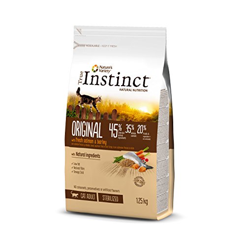 True Instinct Original - Nature's Variety - Pienso para Gato Esterilizado Adulto con Salmón - 1,25kg