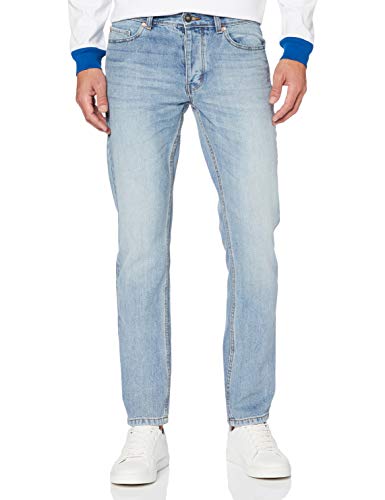 United Colors of Benetton Pantalone Vaqueros Straight, Turquesa (BLU Denim Chiaro 903), 38 (Talla del Fabricante: 28) para Hombre