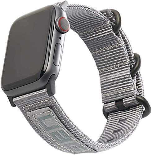 Urban Armor Gear Brazalete Nato Para Apple Watch 42Mm / 44Mm (Watch Se, Series 6 / Series 5 / Series 4 / Series 3 / Series 2 / Series 1, Correa de Nylon de Repuesto) Gris