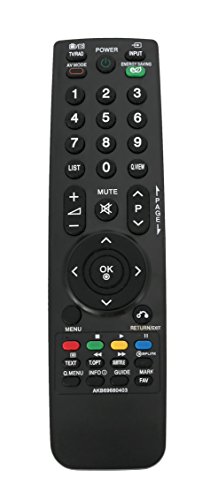 Vinabty Nueva TV de reemplazo de Mando Distancia en forma AKB69680403 AKB69680438 para LG televisores 32LH3000 32LG2100 32LH3800 47LH3000 37LH2000 37LH2010 37LH3000 37LH3010