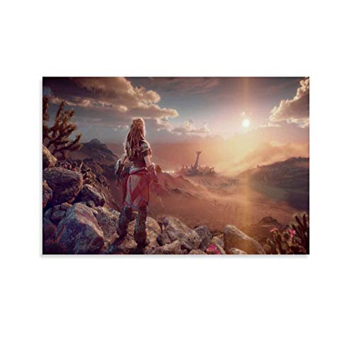 WERTQ Horizon Zero Dawn - Póster decorativo de lienzo (30 x 45 cm)