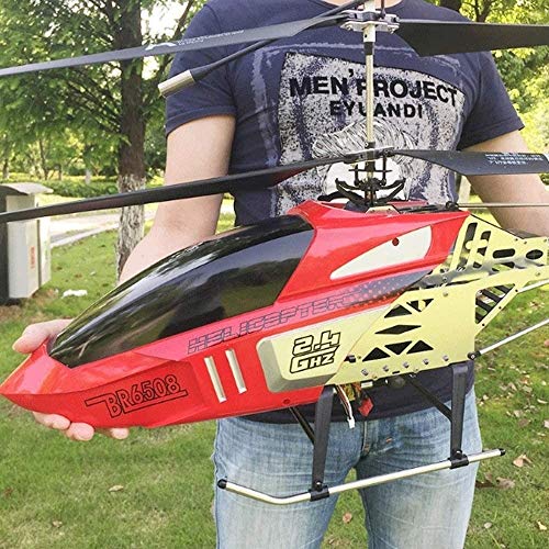 WNSS9 Helicóptero gigante grande al aire libre los 85CM RC con giroscopio LED Light Radio Control Remoto 3.5 canales helicóptero de carga Boy Toy Electric Aircraft niños Drone Principiante fáciles de