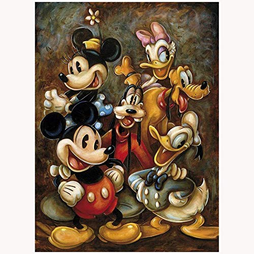 yaoxingfu Puzzle 1000 Piezas Colección Doodle Donald Duck Puzzle 1000 Piezas Animales Educativo Divertido Juego Familiar para niños adultos50x75cm(20x30inch)