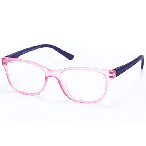 ZENOTTIC Gafas Infantiles de Bloqueo de Luz Azul para Ordenadores Gafas de Juego de Lentes Antirreflejos y Ligeros Protección de Ojos para Niños y Niñas (ROSADO)